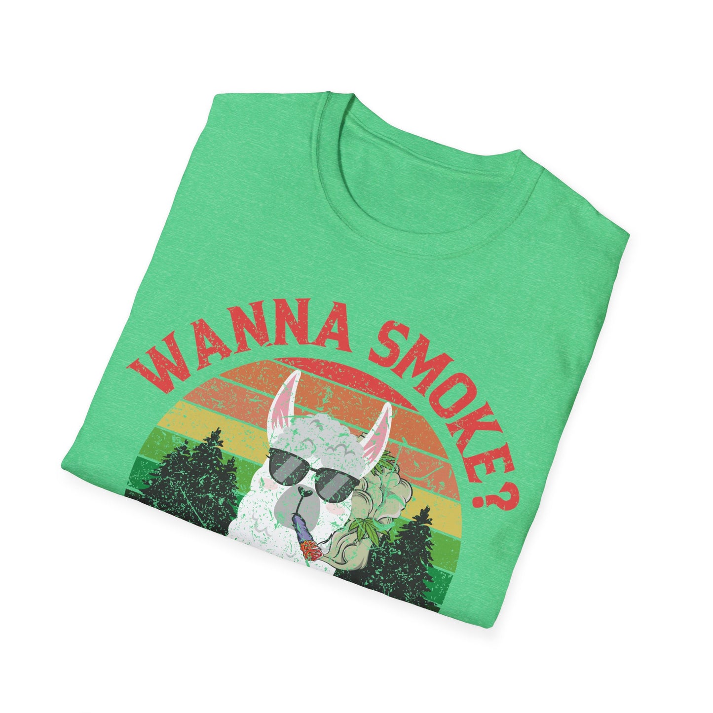 Funny Wanna Smoke Alpaca Bowl, Cute Weed Pun Marijuana T-Shirt