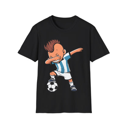 Funny Dabbing Soccer Argentina Jersey Shirt, Dab Kids Boys T-Shirt For Men Women Kids T-Shirt