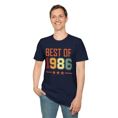 Funny Vintage Best of 1986 40 Year Old Gift 40th Birthday T-Shirt For Men Women T-Shirt