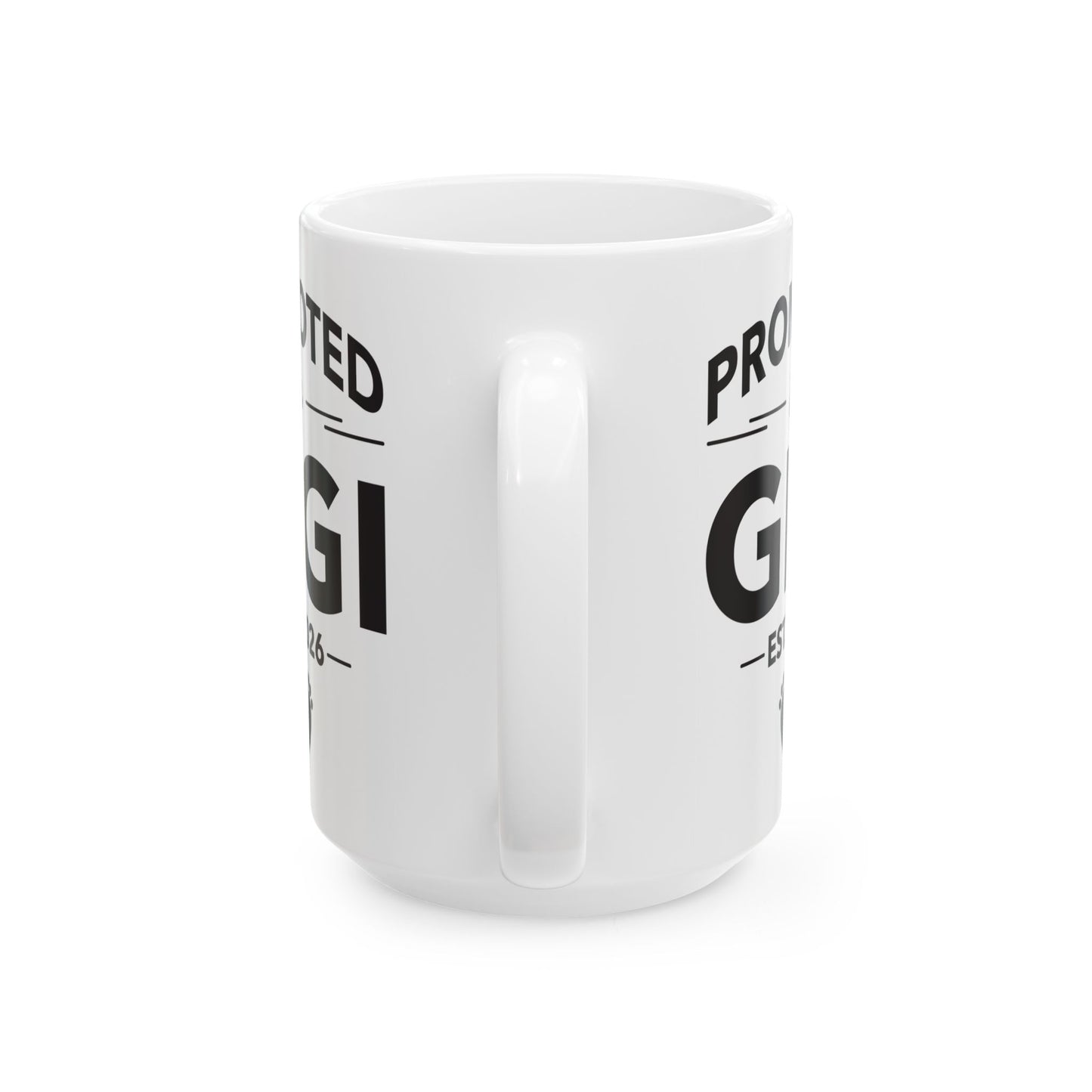 Funny Promoted To Gigi Est 2026 First Time Mothers Day Coffee Mug For Women