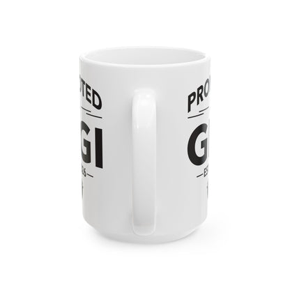 Funny Promoted To Gigi Est 2026 First Time Mothers Day Coffee Mug For Women