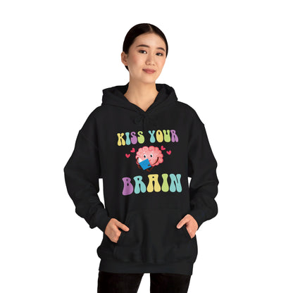 Funny Back To School Kiss Your Brain Cute Teacher Appreciation Hoodie For Men Women Hoodie