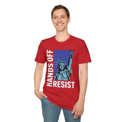 Resist Statue of Liberty Hands Off Resistance Protest T-Shirt For Men Women