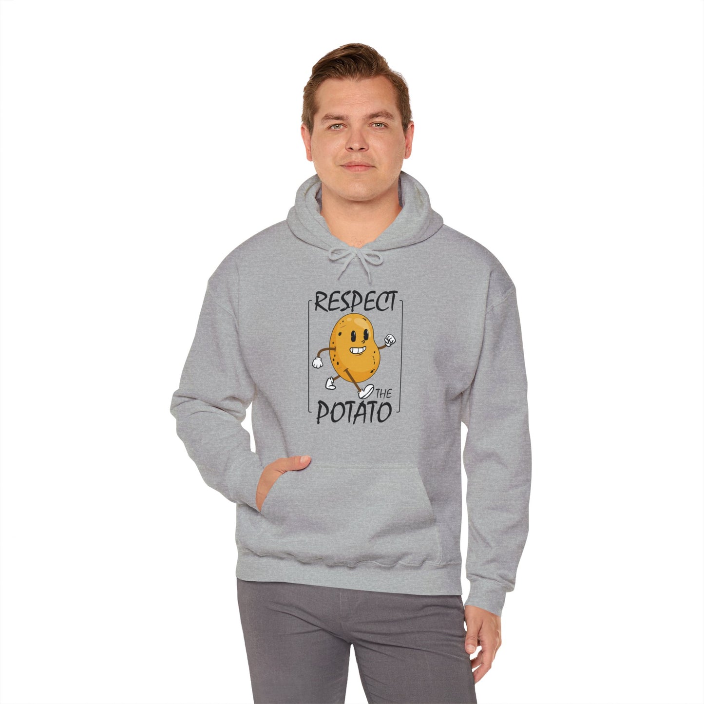 Funny Respect The Potato Gift Men Cute Root Vegetable Lovers Vegan Hoodie For Men Women Hoodie