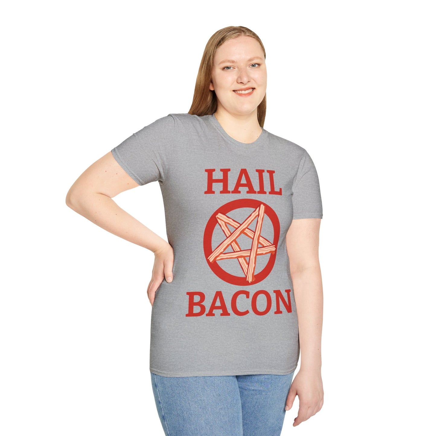 Hail Bacon Funny Bacon Food Lover Foodie Shirt for Men Hail Bacon T-Shirt