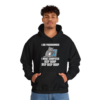 Funny I Are Programmer I Make Computer Beep Boop Cute Cat Hoodie For Men Women Hoodie