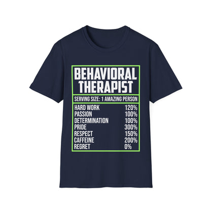 Behavioral Therapist Facts Analyst Behavior Tech SPED Teacher Autism T-Shirt