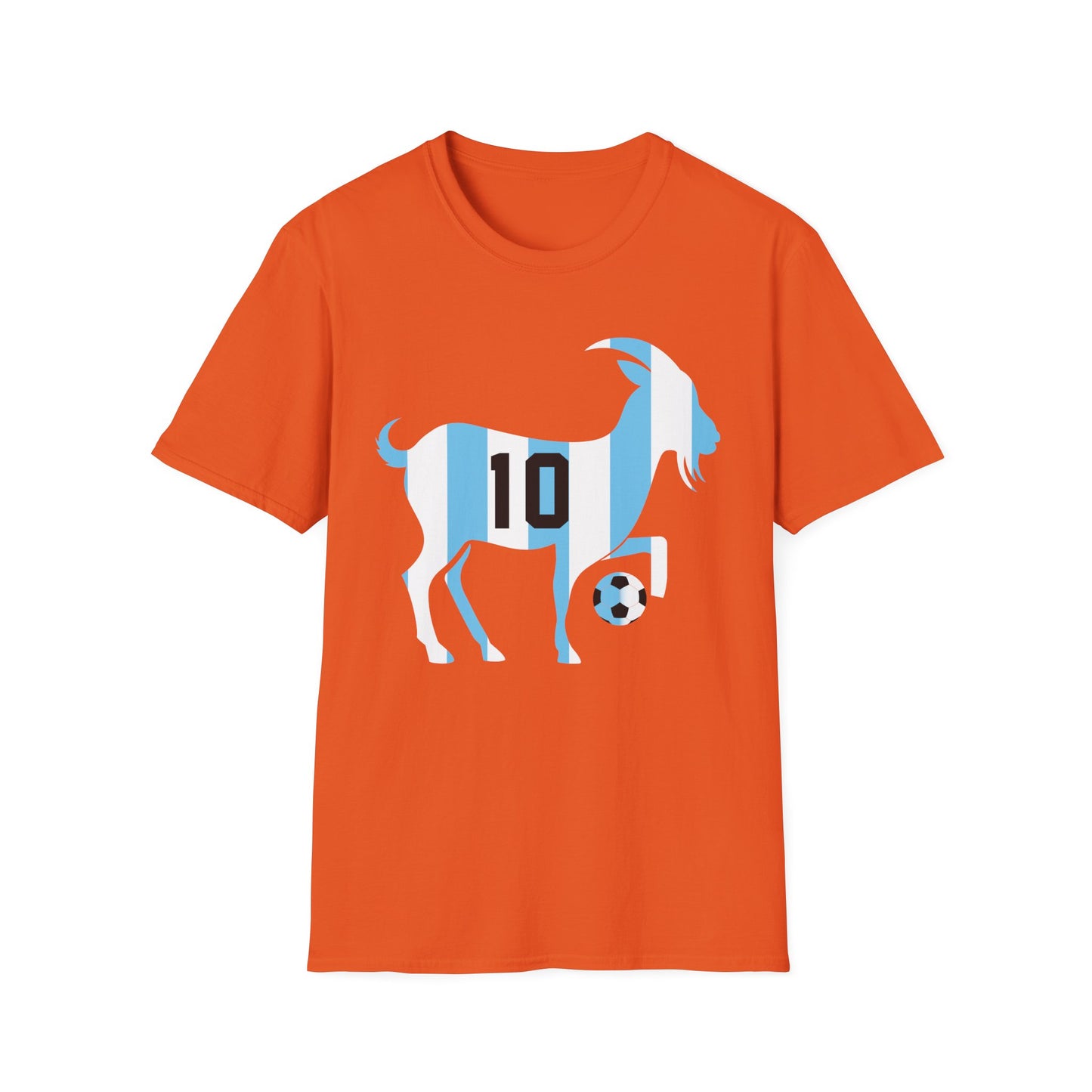 GOAT 10 Shirt for Men Women Kids  Goat Playing Football Funny Soccer T-Shirt