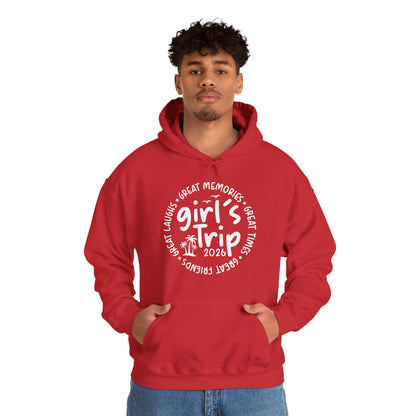 Girl's Trip 2026 Memories Friends Trip Matching Vacation Hoodie For Men Women Hoodie