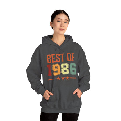 Funny Vintage Best of 1986 40 Year Old Gift 40th Birthday Hoodie For Men Women Hoodie