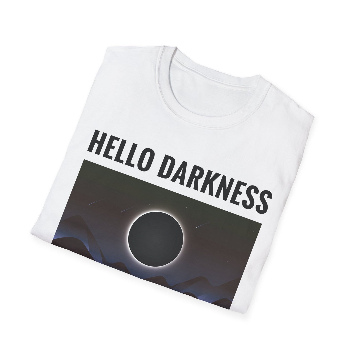 Funny Hello Darkness My Old Friend Solar Eclipse April 08, 2024 T-Shirt For Men Women T-Shirt