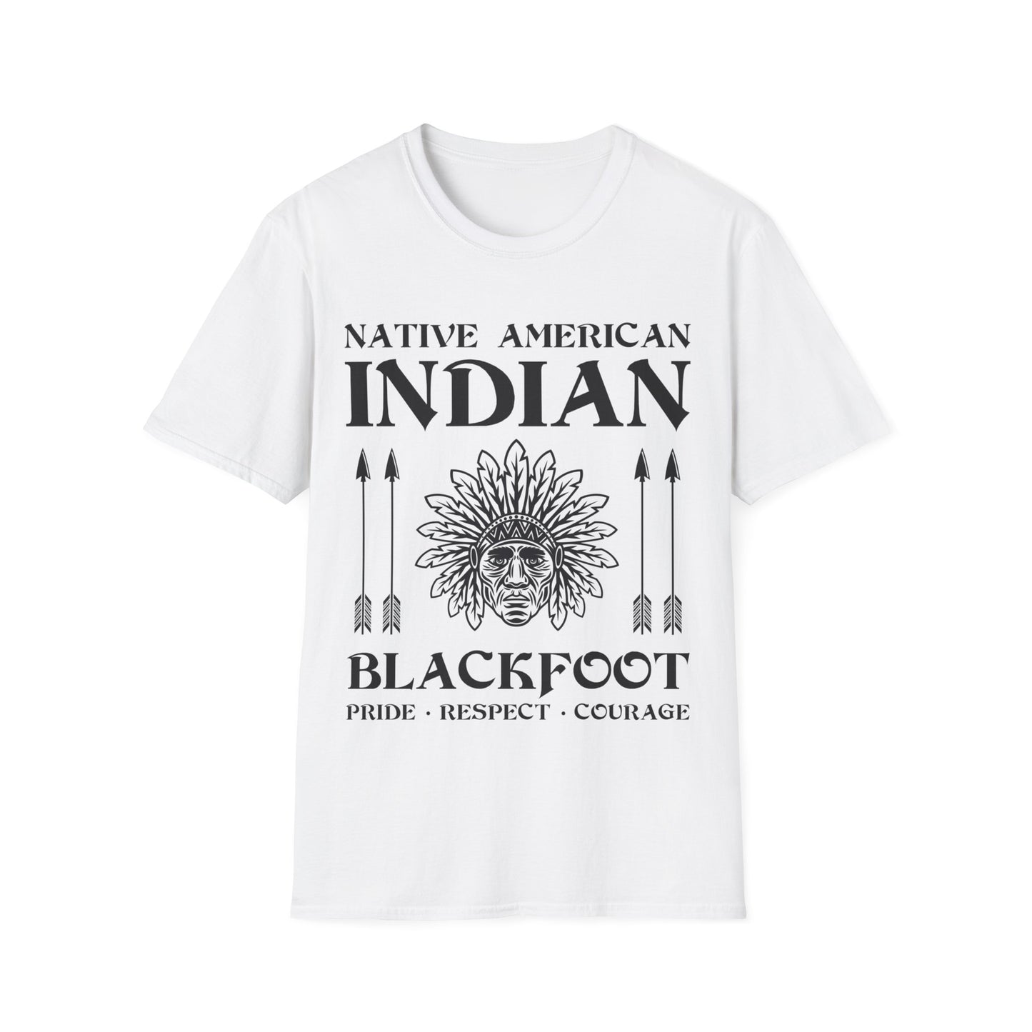 Blackfoot Native American Indian Pride Respect Courage Indigenous Tribe T-Shirt