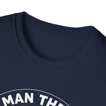 Mens Dad Man The Myth The Fishing Legend Fisherman Vintage Bass Fishing T-Shirt