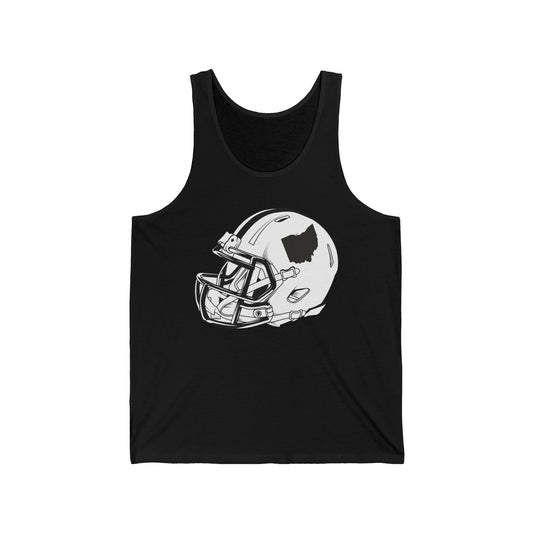 Vintage Football Helmet Top State of Ohio American Football Distressed Tank Top Men Women