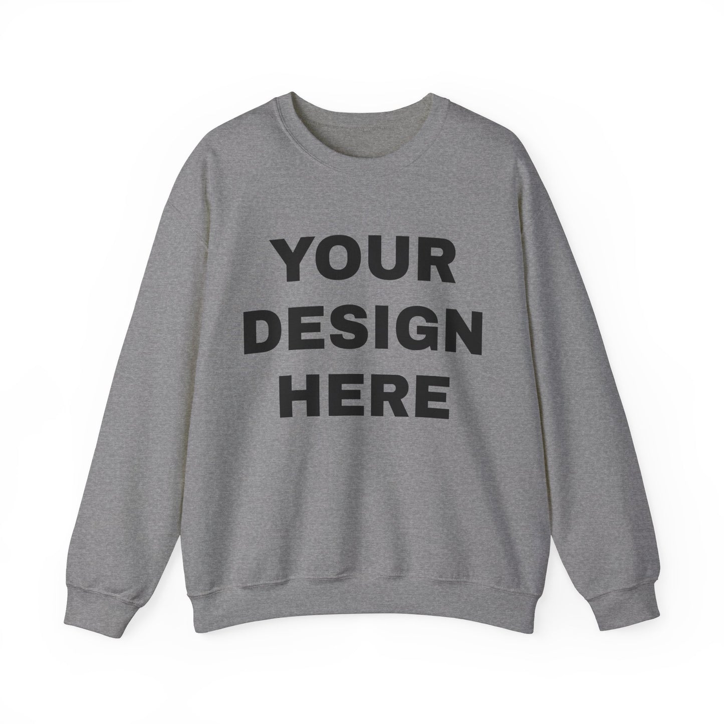 Custom Text Personalized Your Design on Unisex Heavy Blend™ Crewneck Sweatshirt