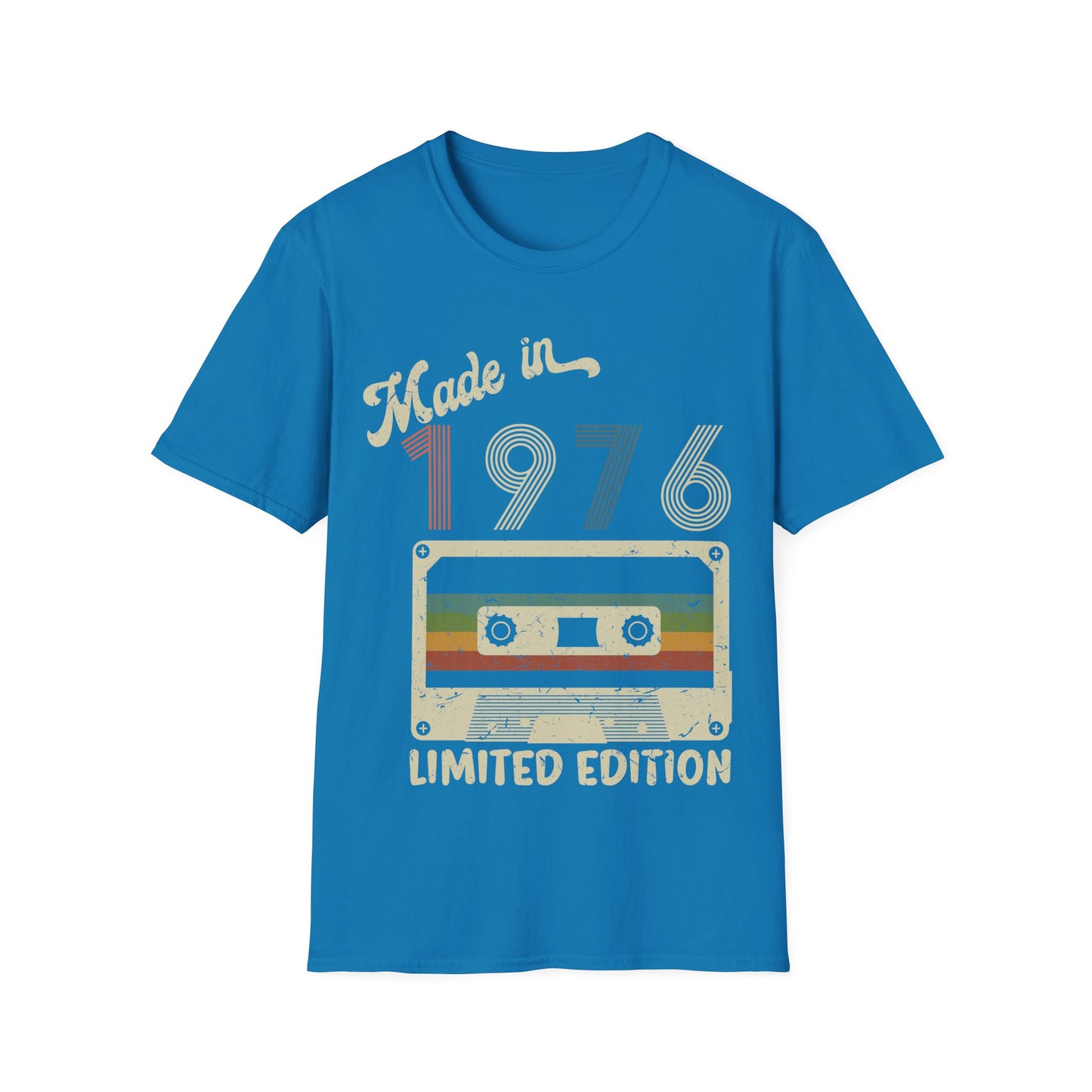 Made In 1976 Limited Edition Funny Cassette Tape Vintage T-Shirt For Men Women