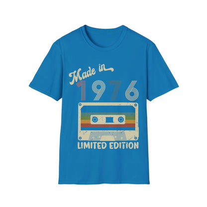 Made In 1976 Limited Edition Funny Cassette Tape Vintage T-Shirt For Men Women