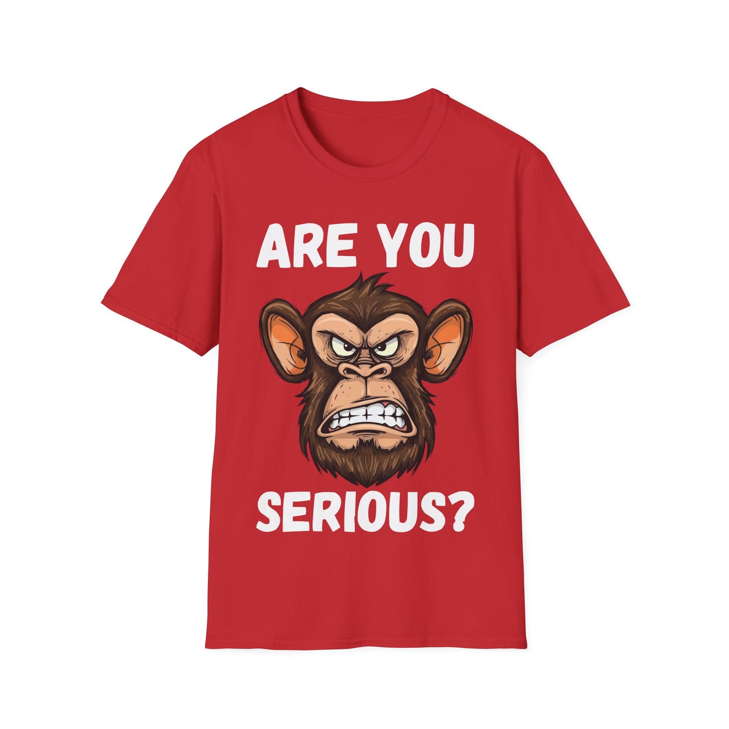 Humor are You Serious Grumpy Funny Monkey Meme T-Shirt