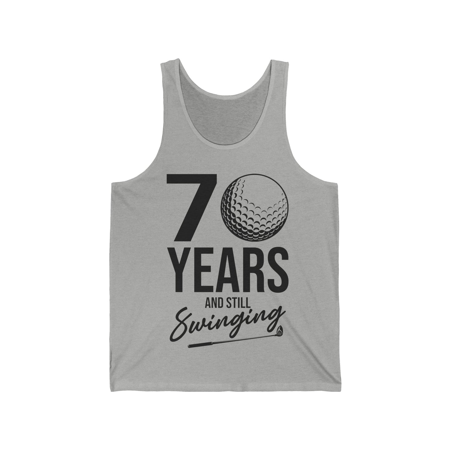 70 Years And Still Swinging 70th Birthday Funny Golf Club Tank Top