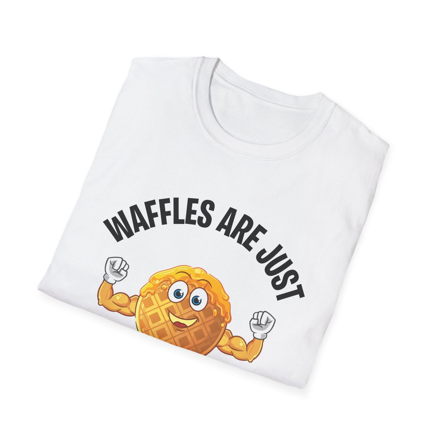 Funny Waffles Are Just Pancakes With Abs Breakfast Waffles Foodie Food Lovers T-Shirt