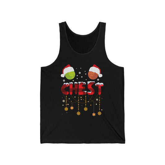 Chest Nuts Matching Chestnuts Funny Christmas Couples Chests Tank Top