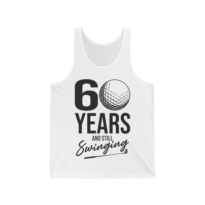 60 Years And Still Swinging 60th Birthday Funny Golf Club Tank Top