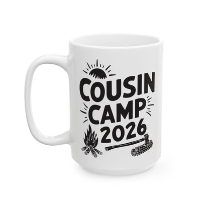 Cousin Camp 2026 Summer Vacation Trip Matching Family Coffee Mug For Men Women