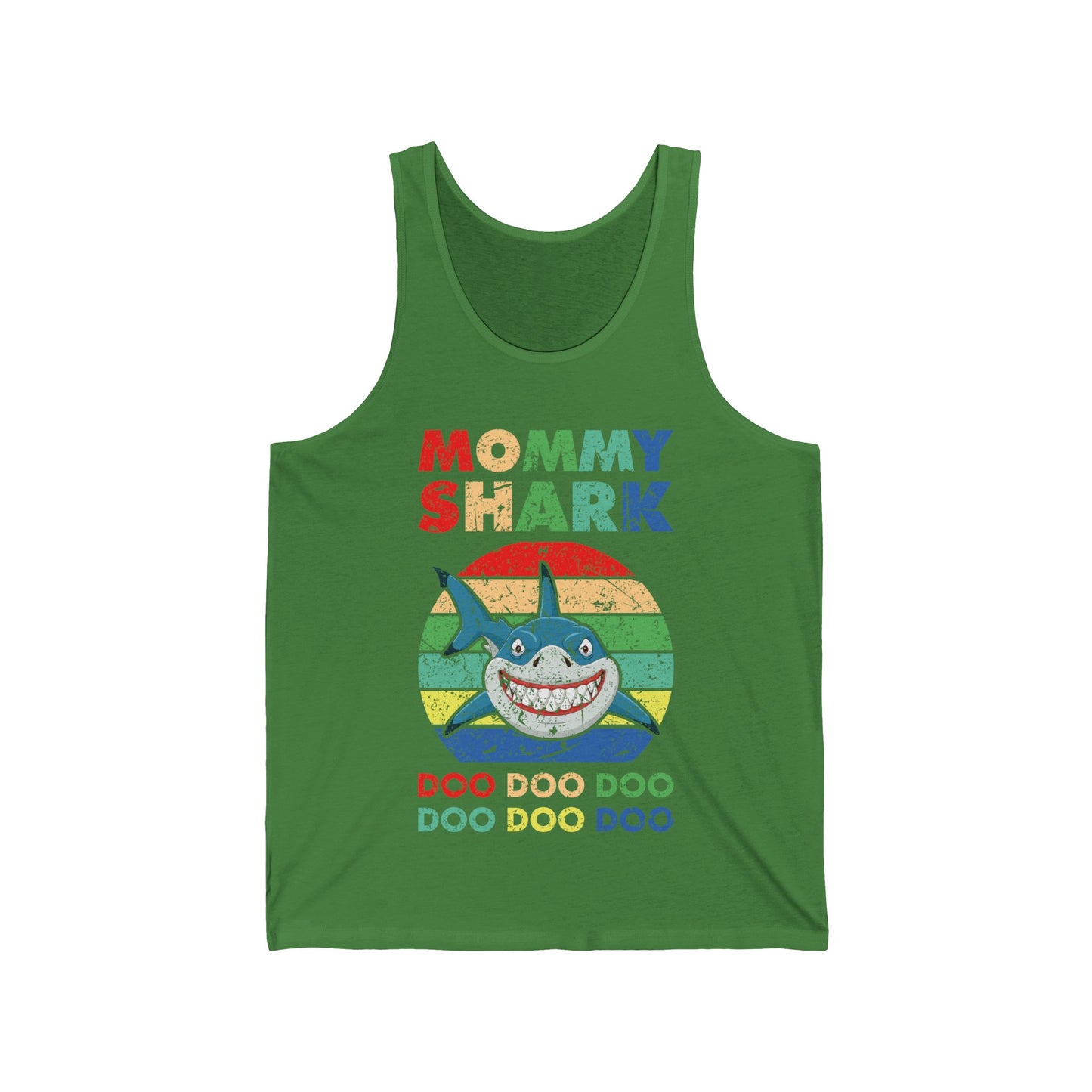 Funny Mommy Shark Vintage Doo Doo Doo Mothers Day Birthday Gift Tee Tank Tops Women