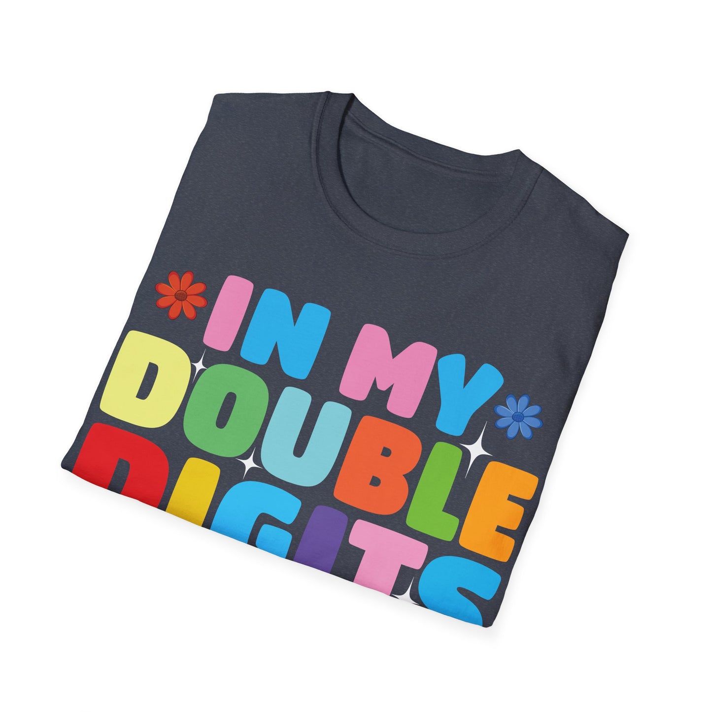 Funny In My Double Digits Era Retro 10 Year Old 10th Birthday Girl T-Shirt For Men Women Kids T-Shirt