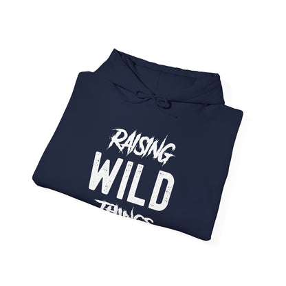 Womens Raising Wild Things Mom Cute Mothers Day Birthday Hoodie