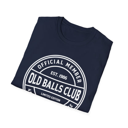 Mens Old Balls Club 40 Years Awesome Forty 40th Birthday Farthers Day T-Shirt