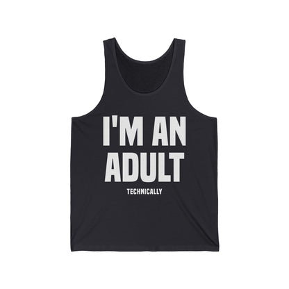 Funny I Am An Adult Technically Tank Tops18th Birthday Tank Tops Boys Girls