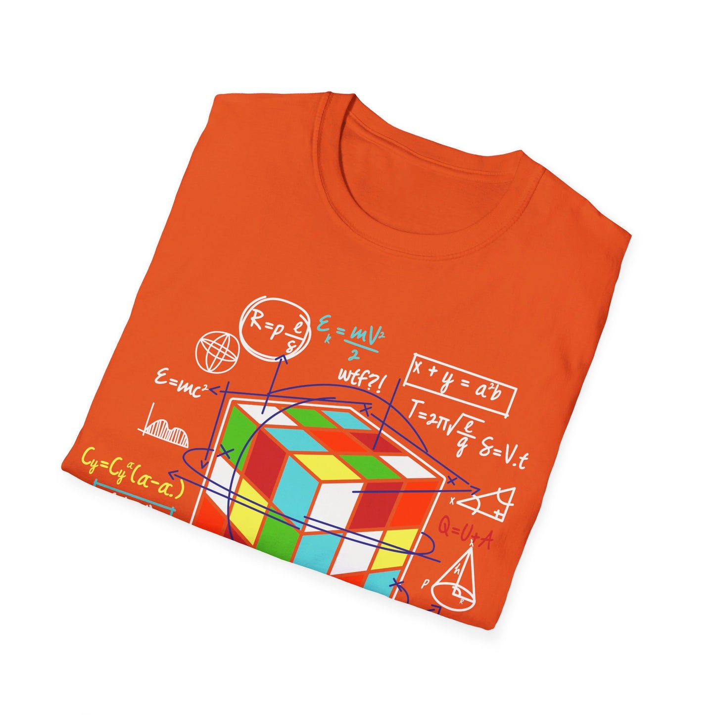 Melting Cube Speed Cubing Math Vintage Puzzle Youth Gifts T-Shirt