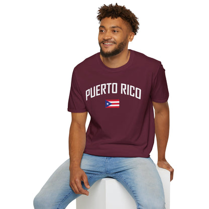 Puerto Rico Flag Retro Text T-Shirt