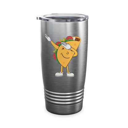 Funny Dabbing Taco Cinco de Mayo Boys Men Mexican Food Dab Tumbler