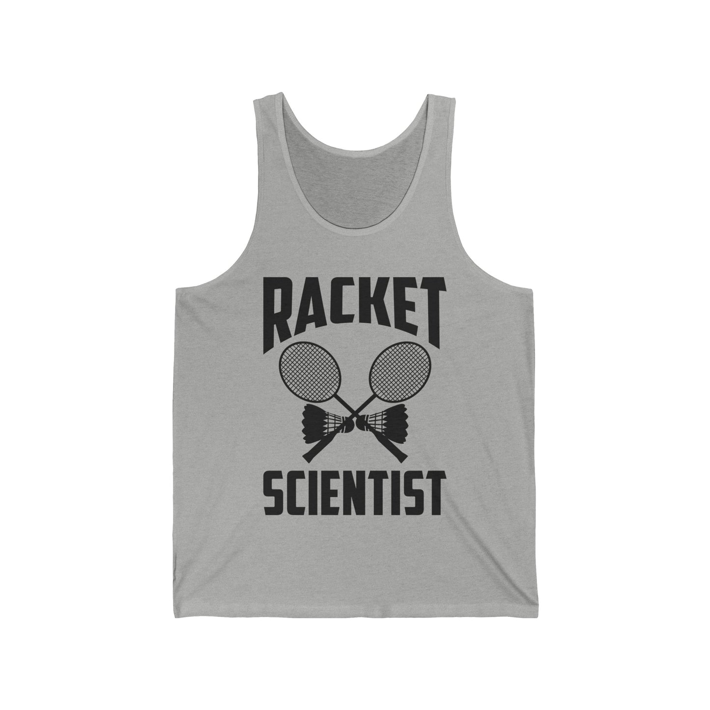 Funny Badminton Player Tank Tops Racket Scientist Badminton Gift Tank Tops for Men Women