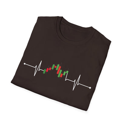 Stock Investor Heartbeat Stocks Traders Gift T-Shirt Men Women