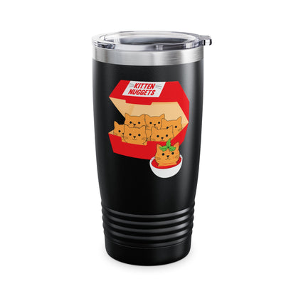 Funny Kitten Nuggets Food Pun Cat Lover Gift Chicken Nuggets Tumbler For Men Women Tumbler