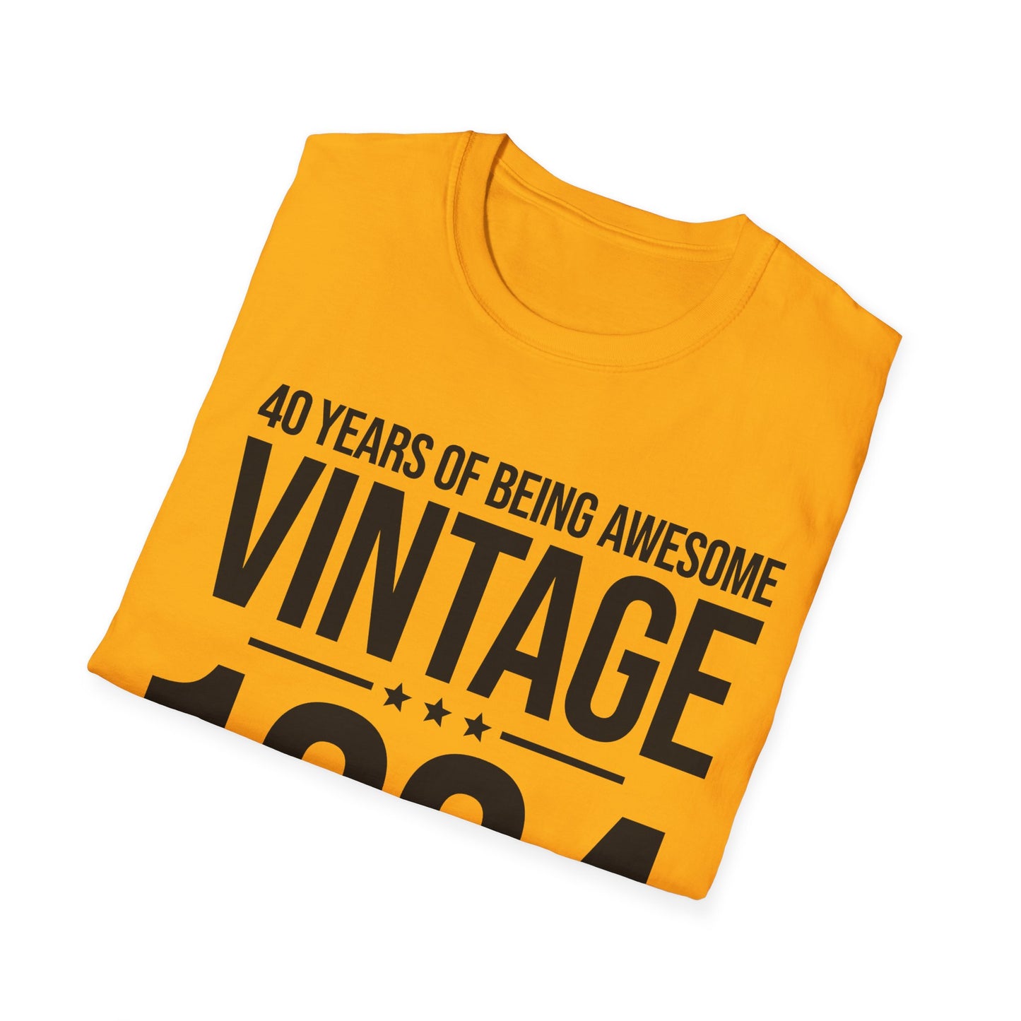 40 Year Old Gifts Vintage 1984 40 Years Awesome 40th Birthday T-Shirt