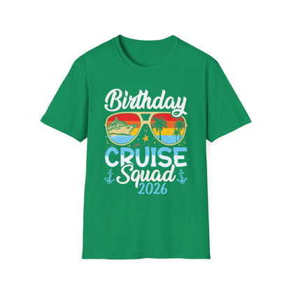 Birthday Cruise Squad 2026 Cruising Bday Vacation Party Crew T-Shirt For Men Women