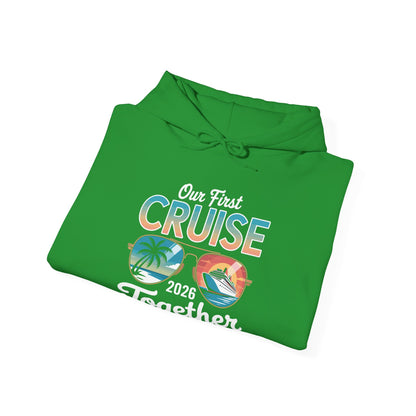 Our First Cruise 2026 Together Cute Matching Couples Cruise Hoodie For Men Women