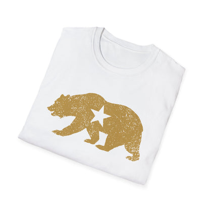 California Golden State Bear Vintage Distressed Graphic T-Shirt