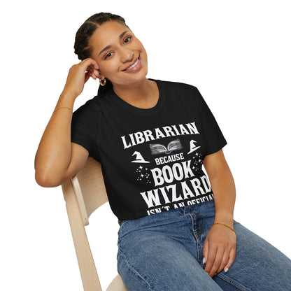 Cool Librarian Book Wizard Art For Men Women Read Library Book Lovers T-Shirt