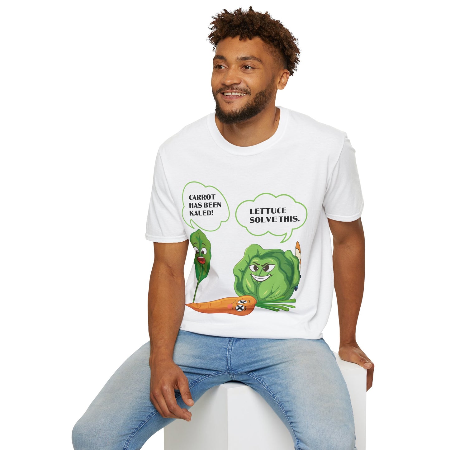 Lettuce Leaf Vegetable Funny Joke Vegetarian Vegant T-Shirt For Men Women