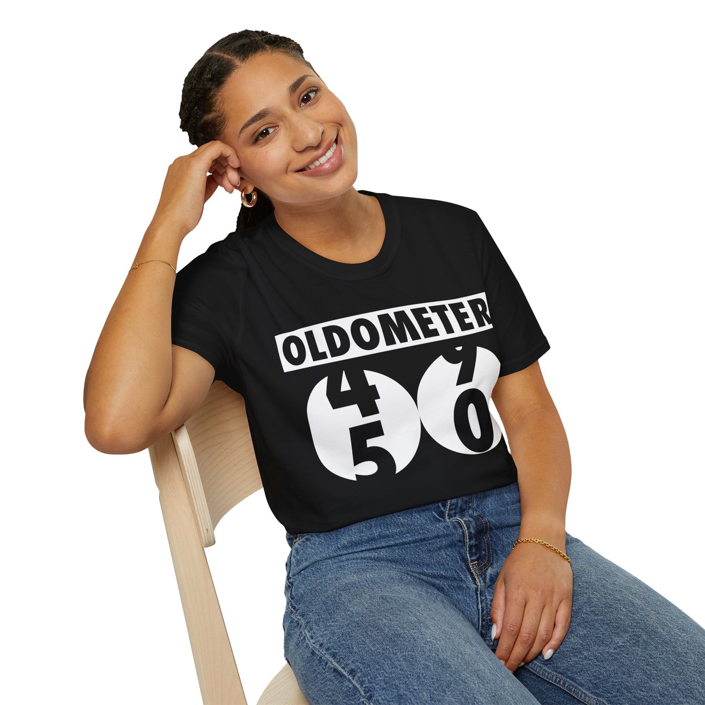 Funny Oldometer Odometer 50th Birthday Gift 50 yrs Old Joke T-Shirt For Men Women T-Shirt