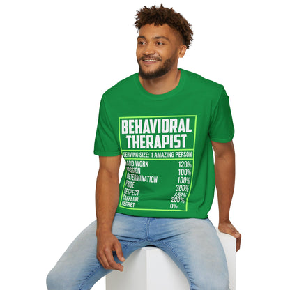 Behavioral Therapist Facts Analyst Behavior Tech SPED Teacher Autism T-Shirt