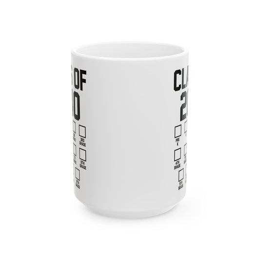 Class of 2040 Grow with Me Checklist Pre-k to 12th Grade Coffee Mug