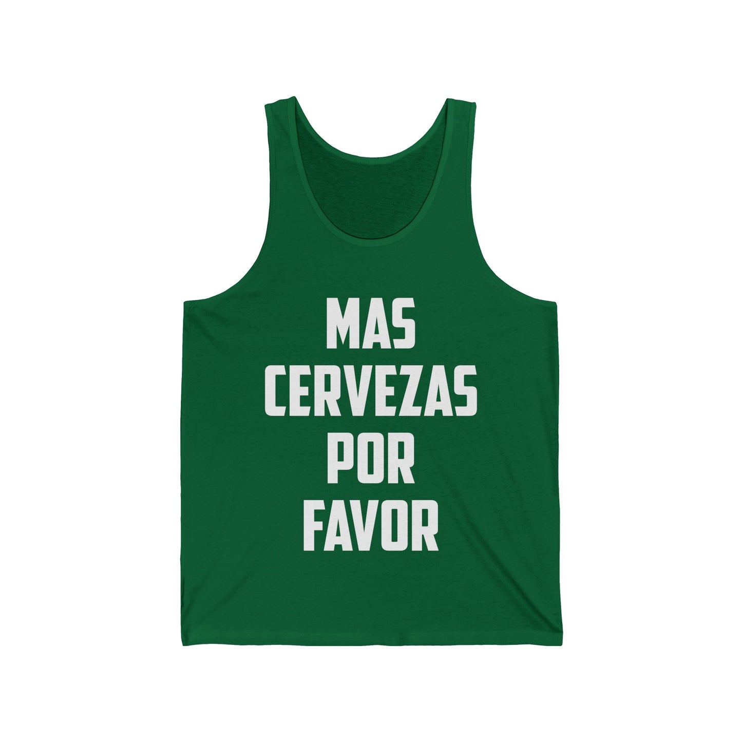 Funny Mas Cerveza Por Favor Mexican Drinking Spanish Beer Lover Gift Tank Tops For Men