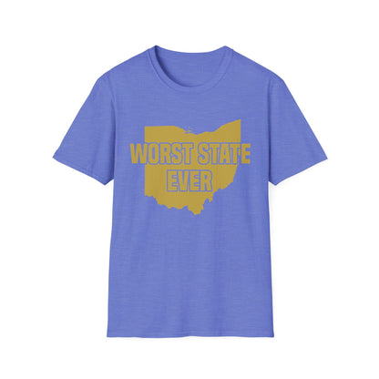 Worst State Ever Ohio Sucks Michigan Sports Fan Shirt Men Women