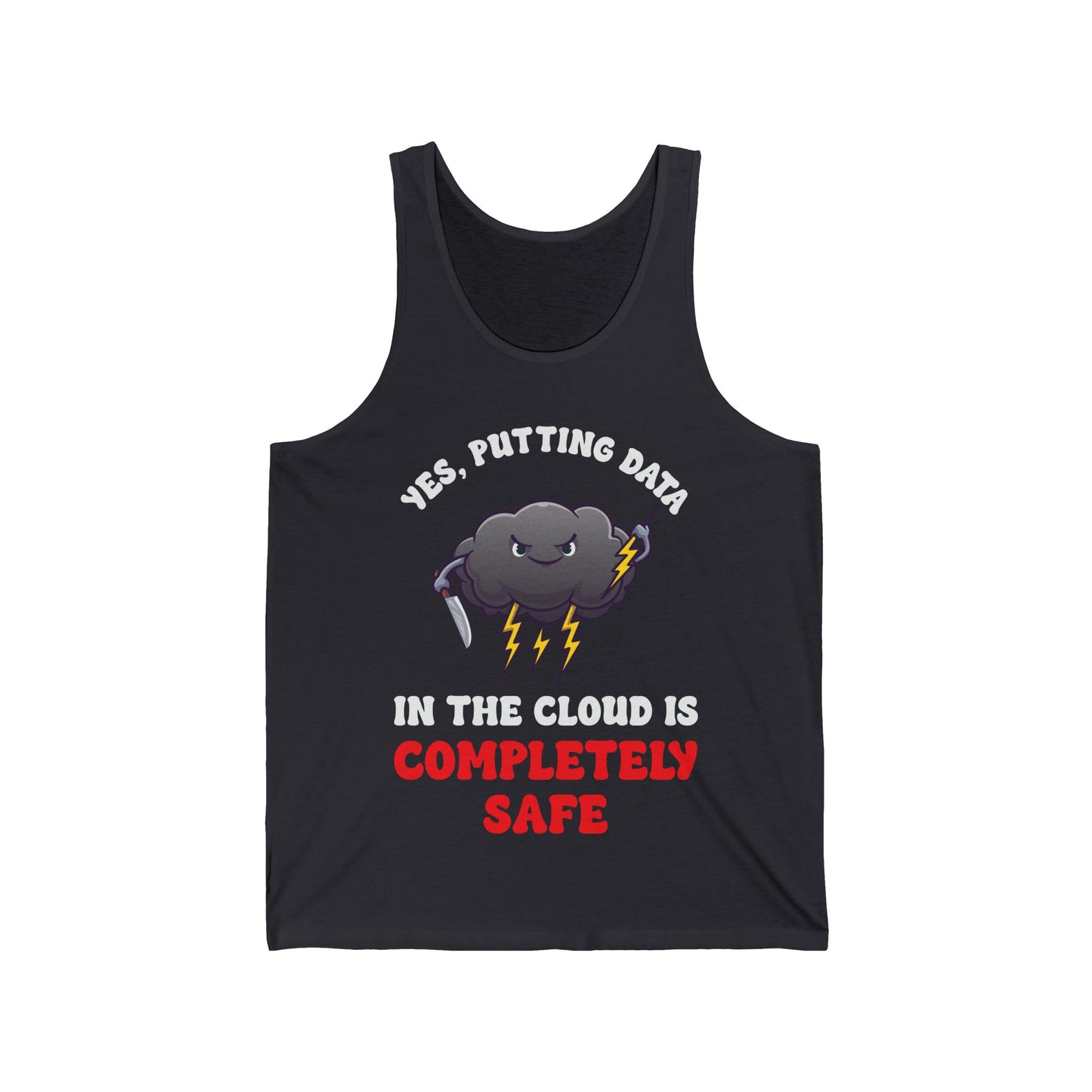 Funny Cloud Computer Tech Internet Cloud Storage Data Tank Top For Men Women